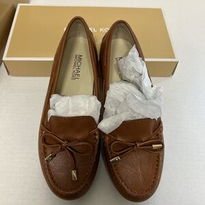 Michael Kors Women's Brown Leather Loafers